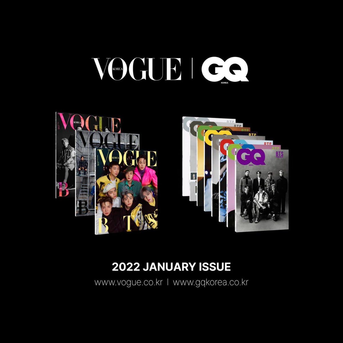 BTS x Vogue Korea, GQ Korea & Louis Vuitton