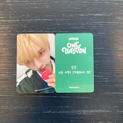 ampers&one one question pre order benefit photocard