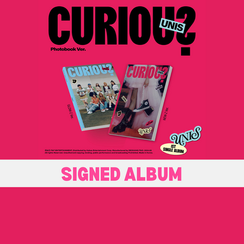 signed kpop album Unis