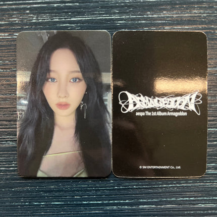 aespa armageddon apple music pob photocard