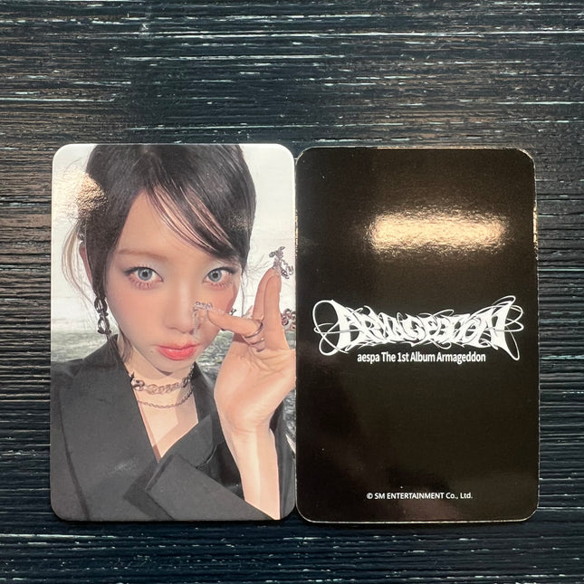 aespa armageddon apple music pob photocard