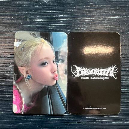 aespa armageddon apple music pob photocard