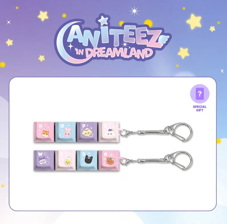 [PRE-ORDER] ATEEZ [ANITEEZ IN DREAMLAND] Cap Keyring + POB