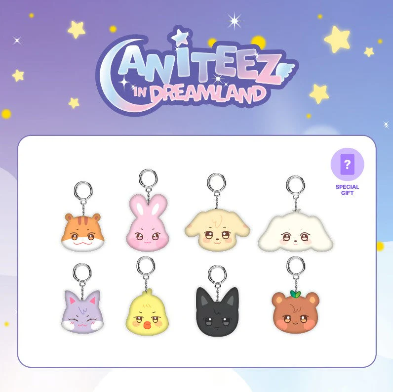 [PRE-ORDER] ATEEZ [ANITEEZ IN DREAMLAND] Mini Face Keyring + POB