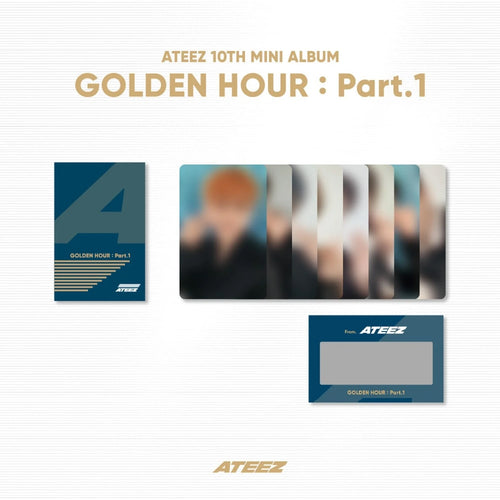 Ateez golden hour photo scratch card A