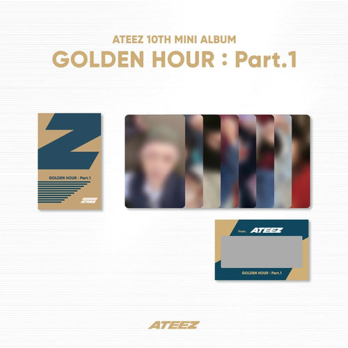 Ateez golden hour photo scratch card z