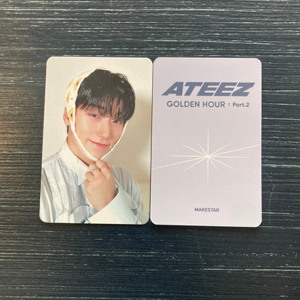 ateez golden hour part.2 poca makestar sunflower pre order benefit photocard - san