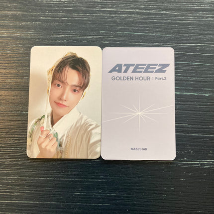 ateez golden hour part.2 poca makestar sunflower pre order benefit photocard - hongjoong