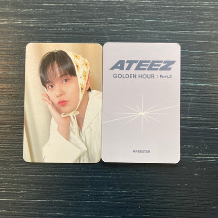 ateez golden hour part.2 poca makestar sunflower pre order benefit photocard - jongho