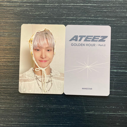 ateez golden hour part.2 poca makestar sunflower pre order benefit photocard - mingi