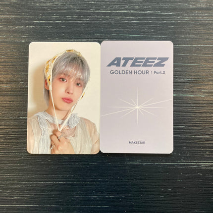 ateez golden hour part.2 poca makestar sunflower pre order benefit photocard - yunho