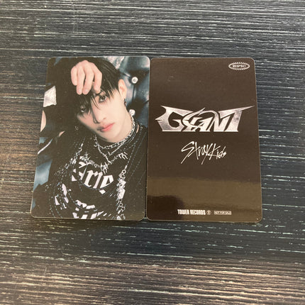 stray kids giant tower records pre order benefit photocard bang chan
