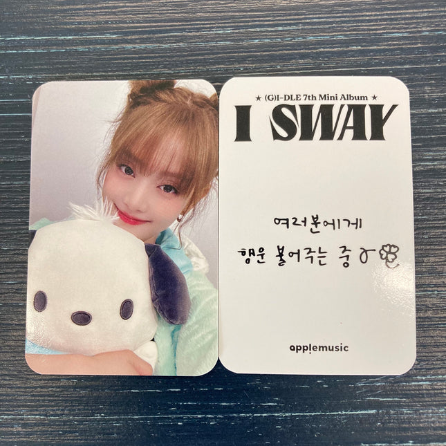 (G)I-DLE - I SWAY Apple Music Teddy Pre-Order Benefit Photocard