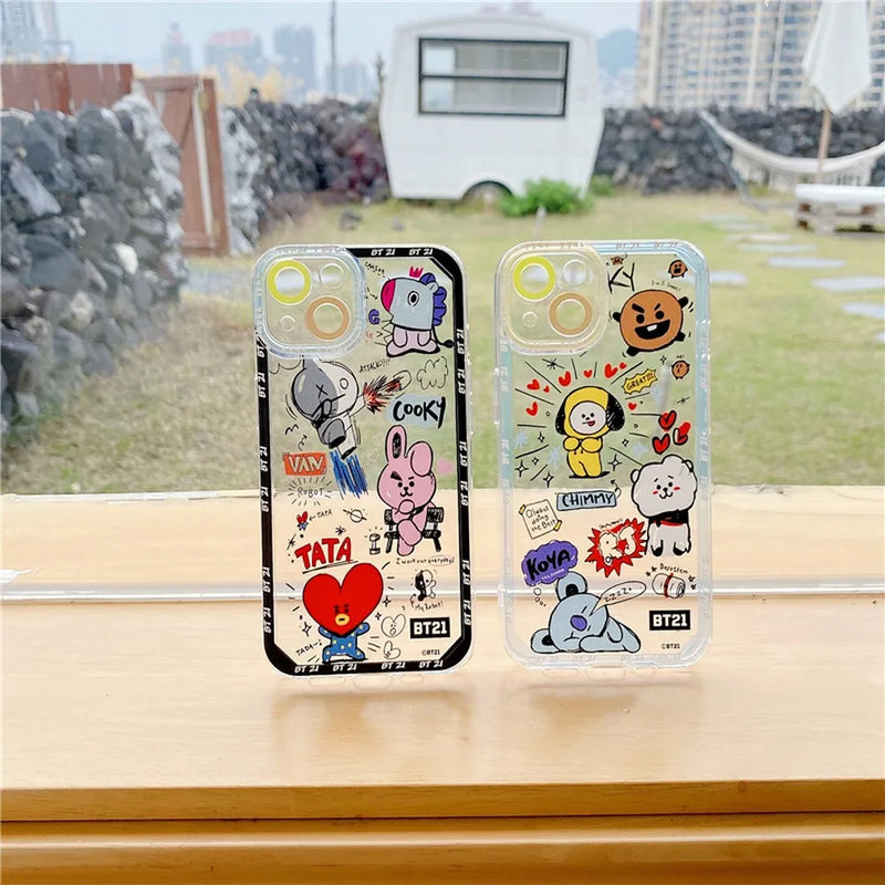 BTS BT21 X Line Friends iPhone Case