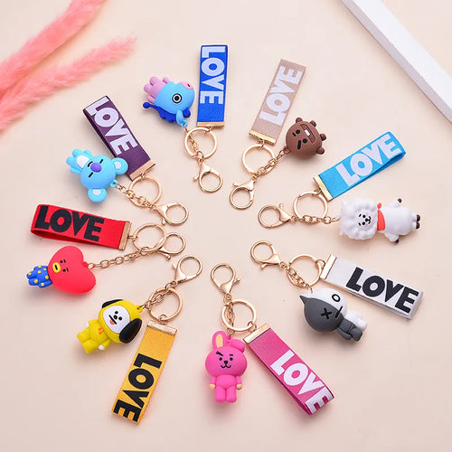 BT21 BTS Cartoon Pendant Keychain