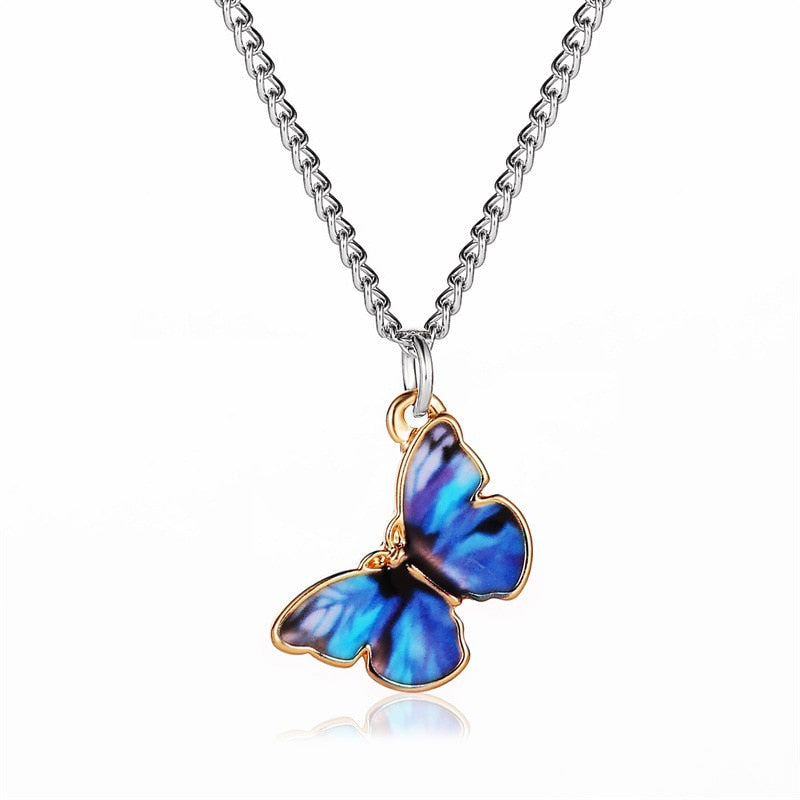 Jennie blue butterfly deals necklace