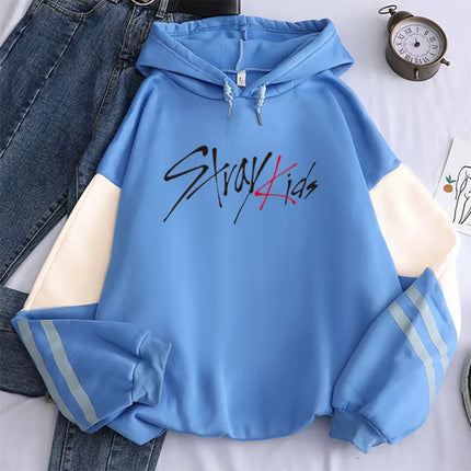 Stray Kids Logo Striped Hoodie (Plus Size Available) – Kpop Exchange
