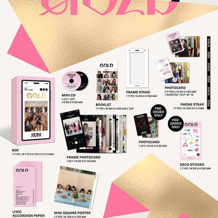 itzy gold phone box ver