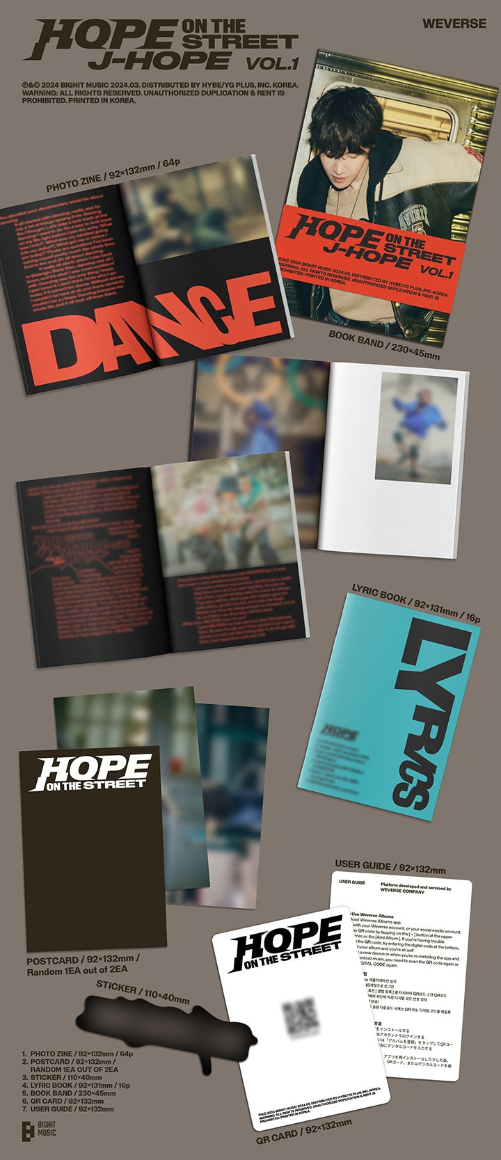 J-Hope (BTS) 'HOPE ON THE STREET VOL.1' – Kpop Exchange