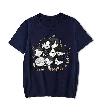 BTS Dynamite Printed Cartoon Shirt