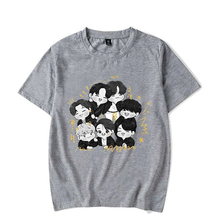 BTS Dynamite Printed Cartoon Shirt