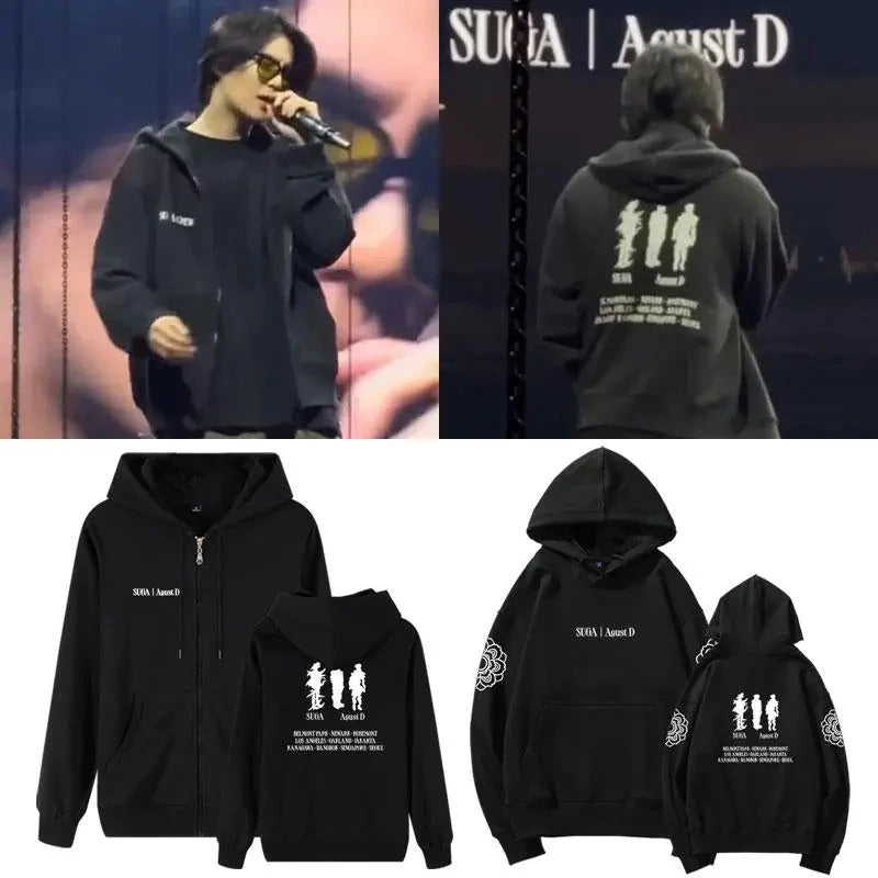 BTS Suga August D Tour Streetwear Hoodie