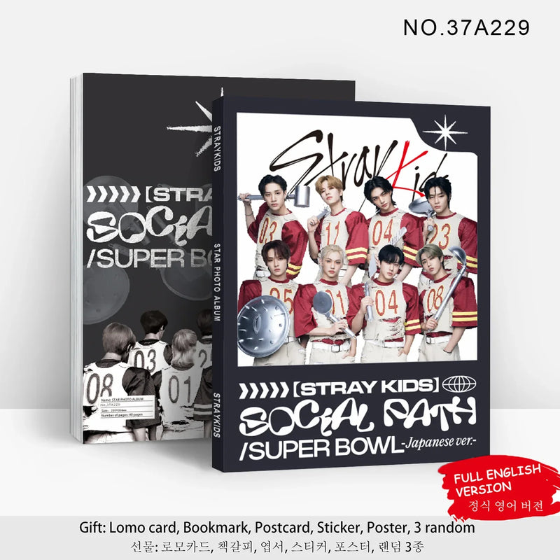 Stray Kids Bookmark Stickers Gifts Photo Cards (80 pages)