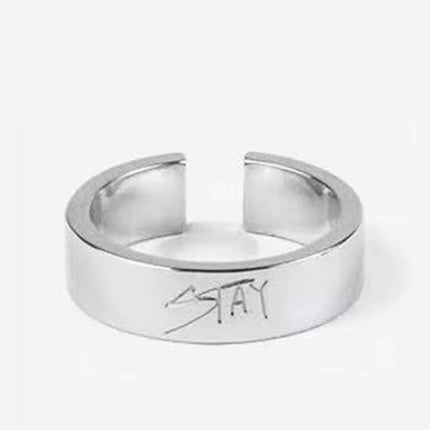 Stray Kids Crystal Letter "STAY" Open Ring