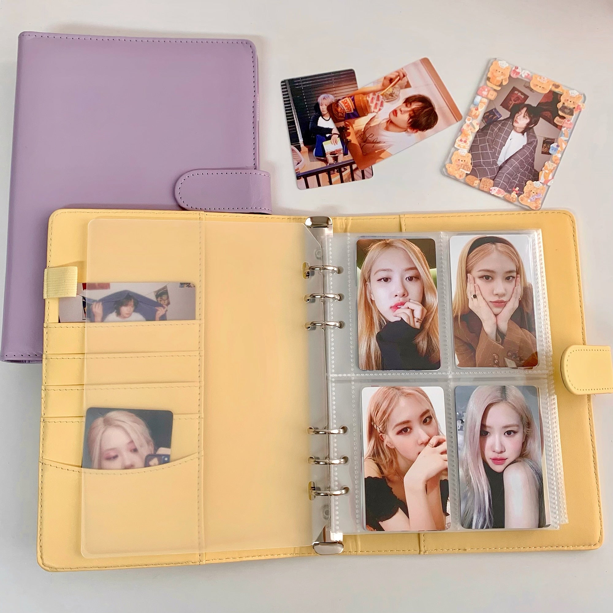 A5 Candy Color Leather Binder Kpop Photocards Cover – Kpop Exchange