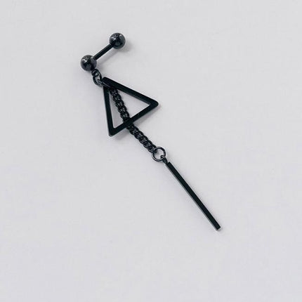 Stray Kids  Triangle Tassel Strip Earrings