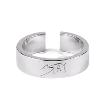 Stray Kids Crystal Letter "STAY" Open Ring