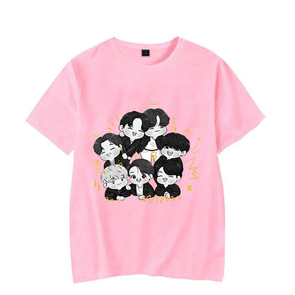 BTS Dynamite Printed Cartoon Shirt