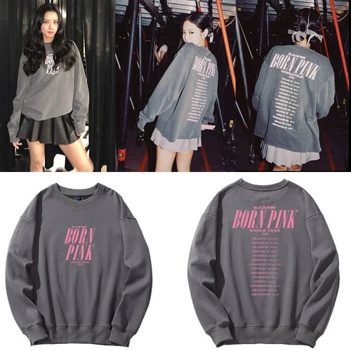 Blackpink Born Pink Hooded Sweatshirt (Plus Size Available)