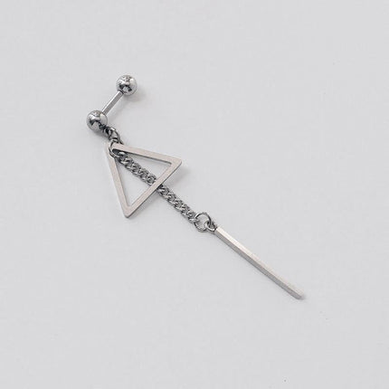 Stray Kids  Triangle Tassel Strip Earrings