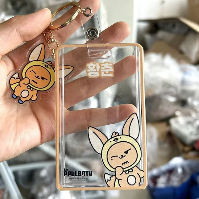 PPULBATU Acrylic Keychain Photo Holder