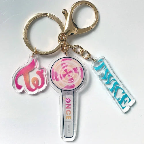 Twice Lighstick Pendant Keychain