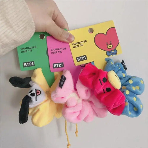 BTS BT21 Plushies Hair Scrunchie