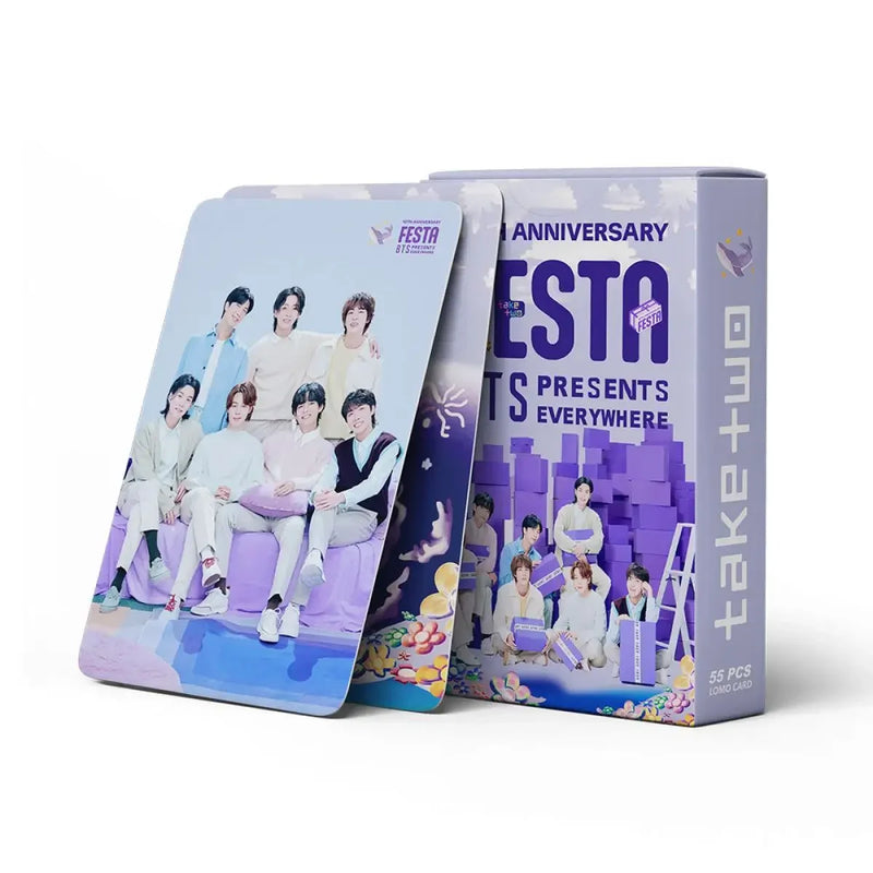 BTS 10th FESTA Anniversary Photo Cards (55 cards)