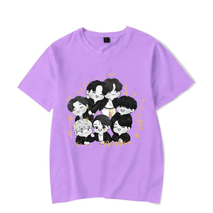 BTS Dynamite Printed Cartoon Shirt