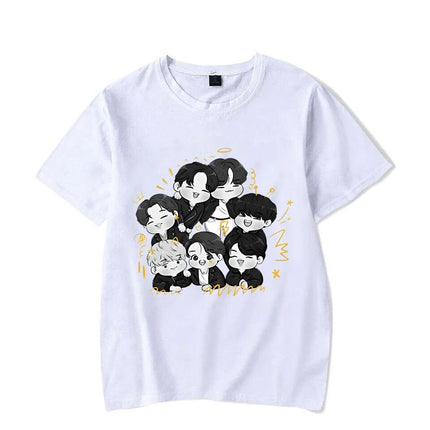 BTS Dynamite Printed Cartoon Shirt