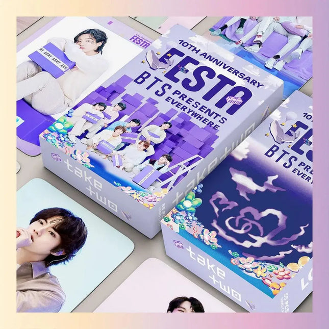 BTS 10th FESTA Anniversary Photo Cards (55 cards)