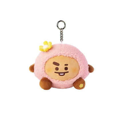 BT21 Spring Cherry Blossom Plush Doll Keychain