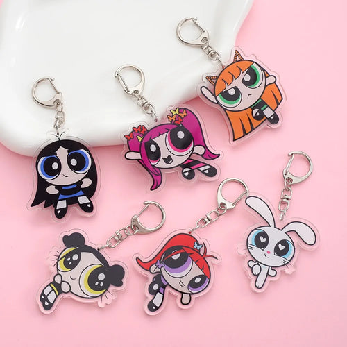 New Jeans X Powerpuff Girls Acrylic Keychain