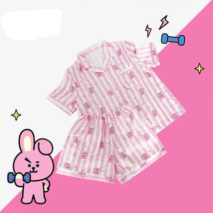 BTS Cartoon Women's Pajama Set