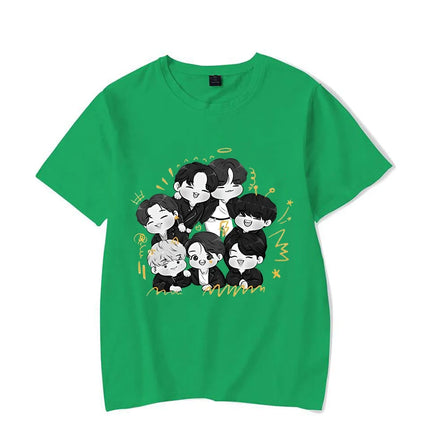 BTS Dynamite Printed Cartoon Shirt