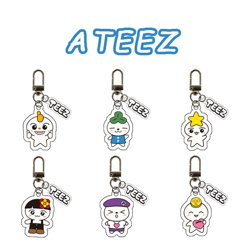 ATEEZ Teez-MON Acrylic Pendant Keychain