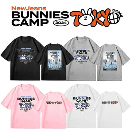 New Jeans Bunnies 2024 Camp Letter Print Shirt