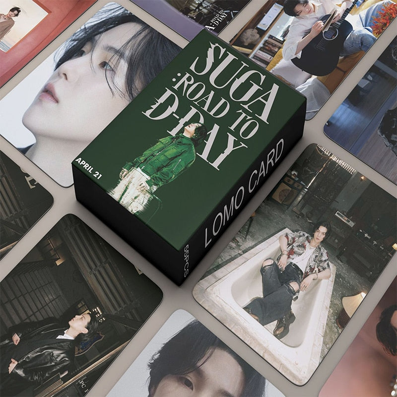 BTS Suga Road to D-DAY Photocards (55 Cards)