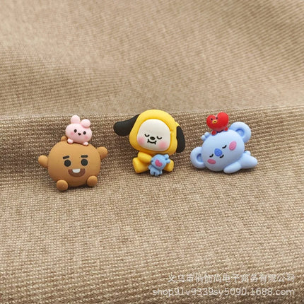 BTS BT21 Enamel Pin Brooches