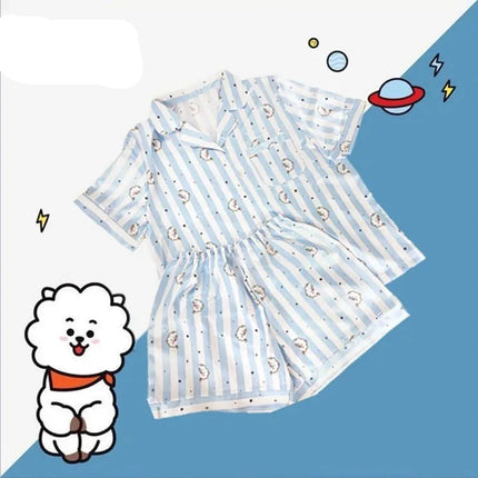 BTS Cartoon Women's Pajama Set